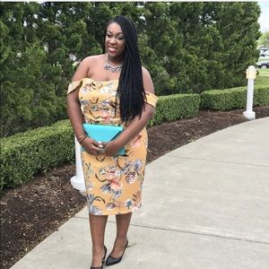 ASOS off the shoulder dress!